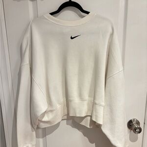 White Nike Crewneck Sweater